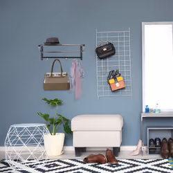 Relaxdays 10032048 coat rack Wall-mounted 4 hook(s) Black