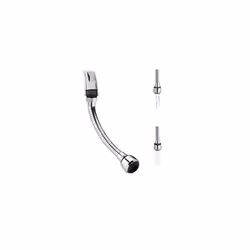 Extension, Flexible Attachment, for Kitchen Tap, 2 Spray Types, 4 Threads: M16 to M24, 30 cm Long, Silver, 80% stainless stee ...