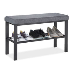 Relaxdays 4052025385248 shoe organizer Open Black, Grey
