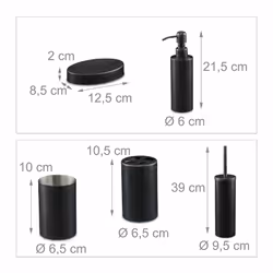 Relaxdays 10038850 bath accessory set - Additional view 4