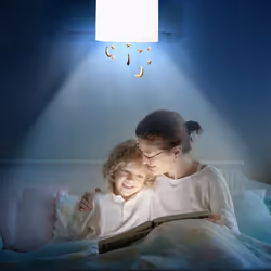 Relaxdays Children's Ceiling Light Moons & Stars