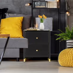 Relaxdays 10047882 nightstand/bedside table