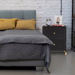 Relaxdays 10047882 nightstand/bedside table