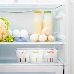 Relaxdays 4052025479206 food storage container Rectangular Transparent, White 4 pc(s) - Additional view 6