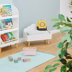Relaxdays 10050146 Toy storage chest Freestanding White