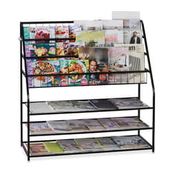 Relaxdays 4052025899080 shelve Rack shelf Freestanding Metal Black