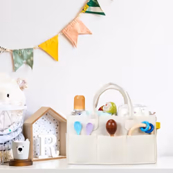 Relaxdays Baby Nappy Caddy Felt