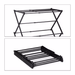Relaxdays 10027905 Floor-standing rack Black