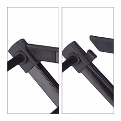 Relaxdays 10027905 Floor-standing rack Black