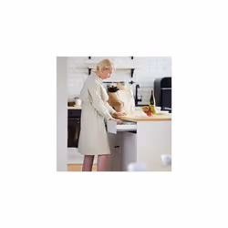 10027748_111 Cutlery Tray, Extendable, 7 Compartments for Silverware & Kitchen Utensils, HWD 6x23.5x31.5 cm, PP, White-Grey