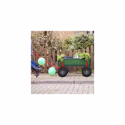 Hand Truck Spare Tyres Set of 2, 3.00-4, Pneumatic Wheels with Steel Rim, 25 Hub Diameter, Multicolour