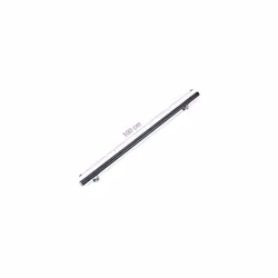 Aluminium Handrail, Round, In-& Outdoor Use, Matt, Bannister, 100 cm, Ã 42mm, With Brackets, Anthracite, aluminum, stainless steel, 12 x 100 x 8 cm