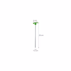 Relaxdays Set of 10 Heavy Duty Tent Pegs, Hard Ground Anchors, 25 cm, Steel Ground Stakes, Camping Accessory, Galvanized Steel, Light-green
