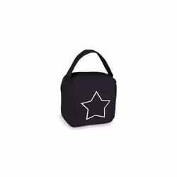 Doorstop, Modern Door Stop with Vintage Design and Handle, 18.5x14x10 cm, Floor Bumper, Black, 18 x 14 x 10 cm