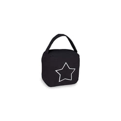 Doorstop, Modern Door Stop with Vintage Design and Handle, 18.5x14x10 cm, Floor Bumper, Black, 18 x 14 x 10 cm