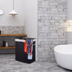 Relaxdays Bamboo Laundry Hamper