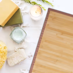 Relaxdays Bamboo Bath Mat