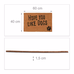 Relaxdays Coir Doormat with Animal Theme - Additional view 4