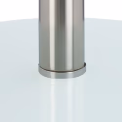 Relaxdays Stainless Steel and Glass Pedestal Table - Additional view 5