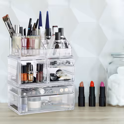 Relaxdays Acrylic Makeup Organizer 21 Compartments