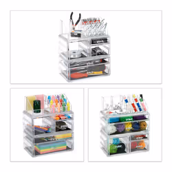 Relaxdays Acrylic Makeup Organizer 21 Compartments