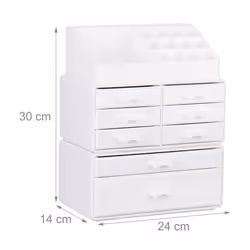 Relaxdays Makeup Organizer with 8 Drawers