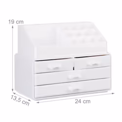 Relaxdays Makeup Organizer with 4 Drawers