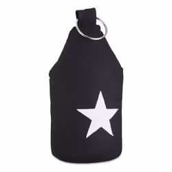 Relaxdays Star Door Stop with Handle, Black, White, Cotton, Iron, Sand, Freestanding, 1 pc(s), 110 mm, 110 mm