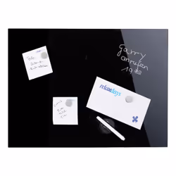 Relaxdays Magnetic Glass Dry Erase Board, 100 x 60 mm, Glass, Fixed, Magnetic