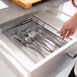 Relaxdays Metal Mesh Cutlery Tray L