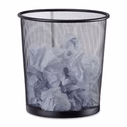 Relaxdays Round Mesh Frame Waste Basket, 26 cm, 275 mm, 440 g