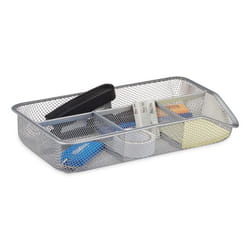 Relaxdays Flat 4-Compartment Stationery Organizer