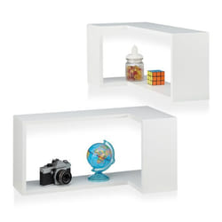 Relaxdays Corner Wall Shelf Set of 2