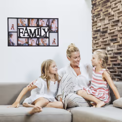 Relaxdays Picture Frame Family for 10 Photos