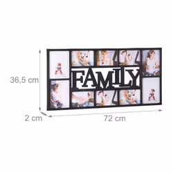 Relaxdays Picture Frame Family for 10 Photos