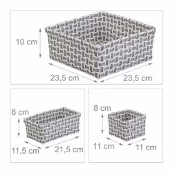 Relaxdays Set of 4 Storage Baskets
