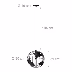 Relaxdays Hanging Lamp with Sphere