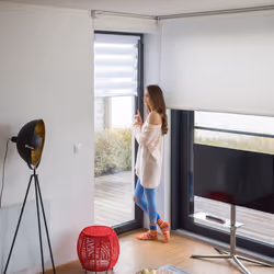 Relaxdays Double Blinds White