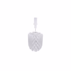 Set of 5 toilet brush heads, loose toilet brushes, 12 mm thread, replacement brush head diameter 7 cm, white
