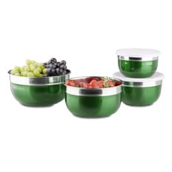 Relaxdays 4-Piece Bowl Set with Lids