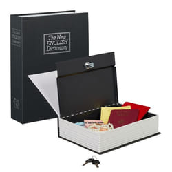 Relaxdays Large Lockable Book Safe