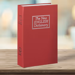 Relaxdays Dictionary Book Safe with Keys
