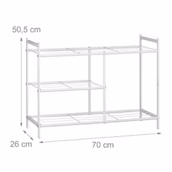 Relaxdays Shoe Rack with 3 Levels