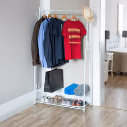 Relaxdays Clothing Stand with Shoe Shelf
