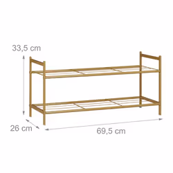 Relaxdays Shoe Rack with 2 Levels