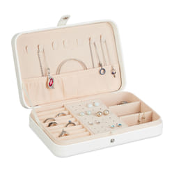 Relaxdays 10045731_49 Jewellery box MDF, Plastic, Velvet