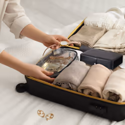 Relaxdays 10045731_49 Jewellery box MDF, Plastic, Velvet