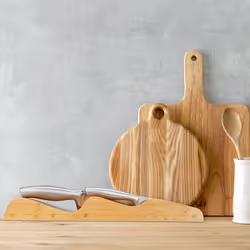 Relaxdays Bamboo Knife Block for Drawers