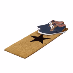 Relaxdays 10020177 Decorative doormat Indoor/outdoor Rectangular Black, Light brown