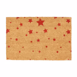 Relaxdays 10020168, Decorative doormat, Indoor/outdoor, Rectangular, Brown, Monochromatic, Coir